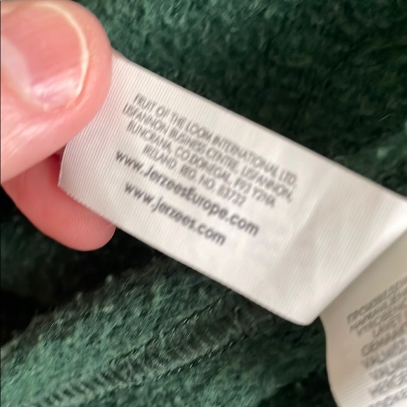 Green Zip Up Sweater with Hood - Picture 4 of 5